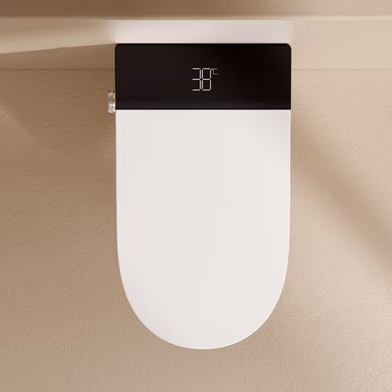 Preto inteligente melhor novo vaso sanitário elétrico pendurado na parede