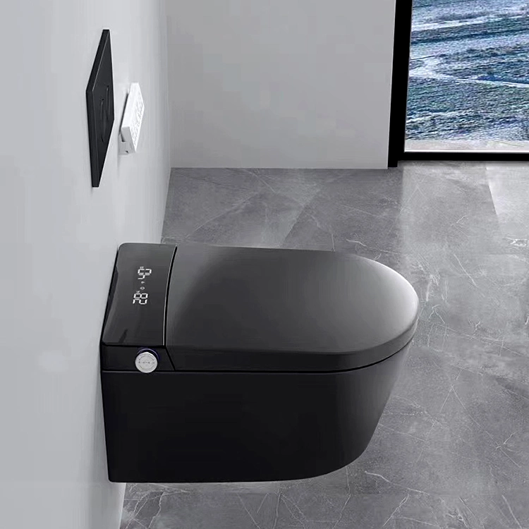 Sanitary Ware White Round Intelligent Electric Smart Wall Hung Toilet